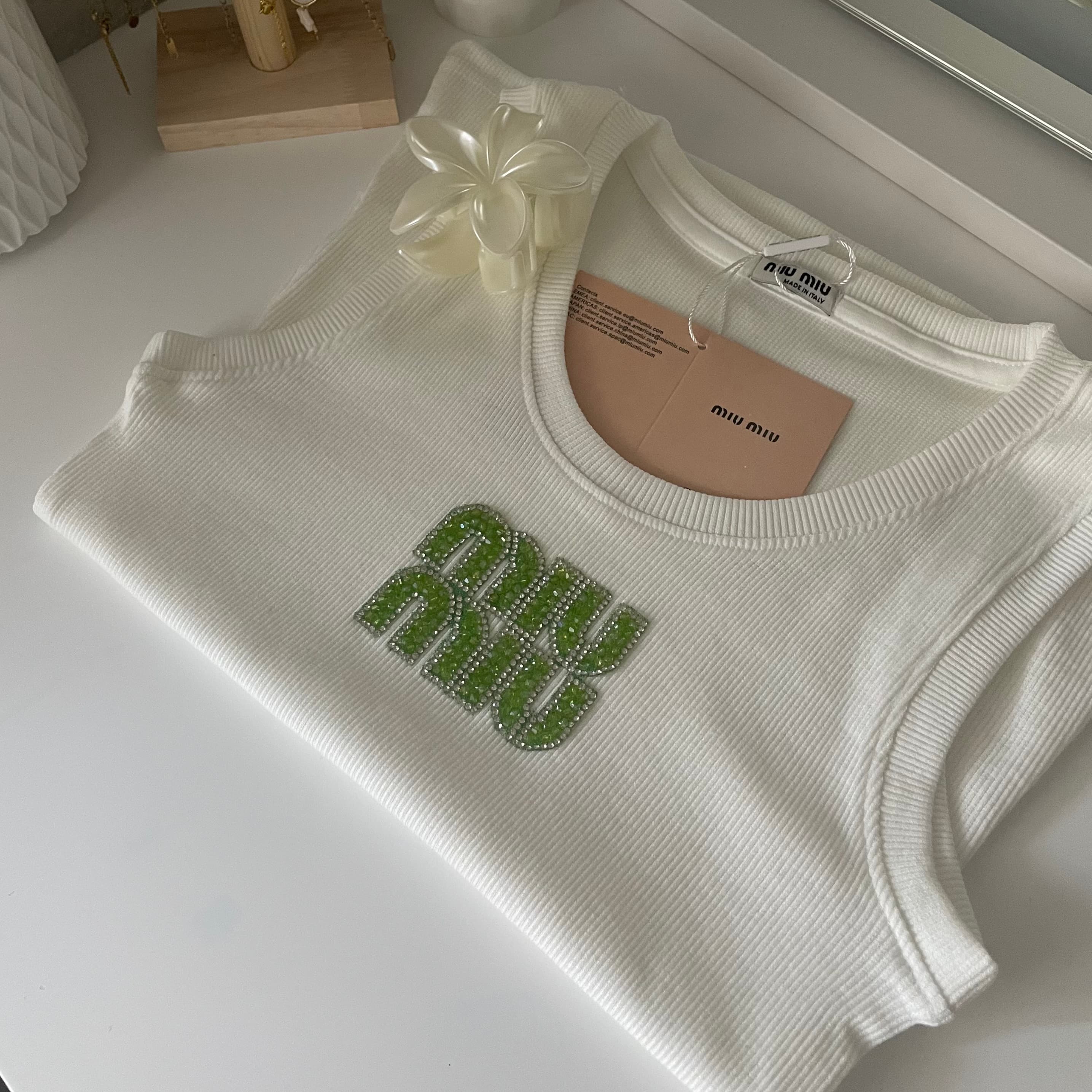 Top à Paillettes Vertes